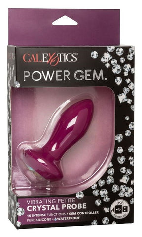 California Exotics Power Gem Vibrating Petite Crystal Probe with 10 Functions - Anal Vibrators