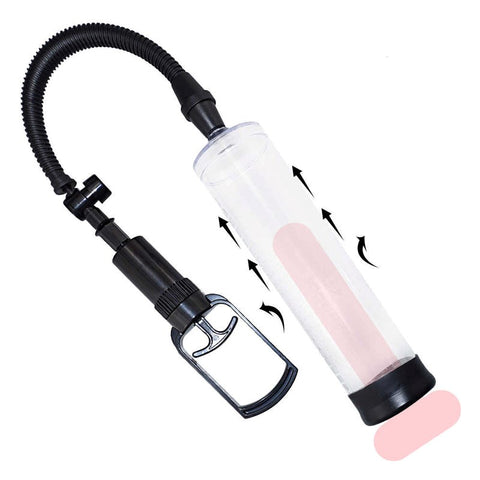 BDStyle Power Up Basics Penis Pump with Clear Cylinder and Hand Pump - Penis Pumps And Stretchers
