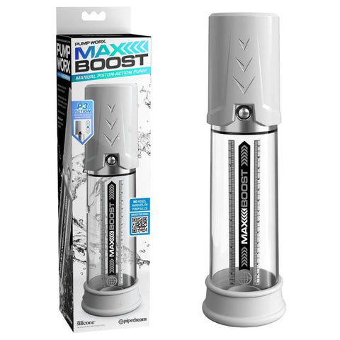 Pipedream Products Pump Worx Max Boost Metal Cock Ring - Realistic Dildos
