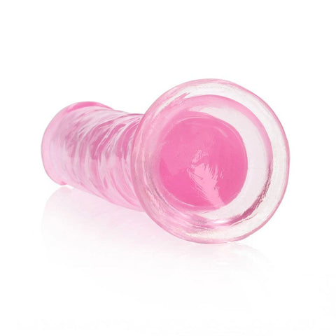 Shots Toys REALROCK 20 cm Straight Dildo Crystal Clear TPE - Strap On Sextoys