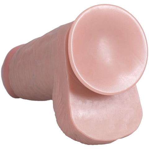 Shots Toys REALROCK 20cm Extra Thick Dildo with Balls Suction Cup Base - Realistic Dildos