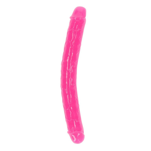Shots Toys REALROCK Dual Ended Glow in the Dark Dildo 30cm TPE - Realistic Dildos