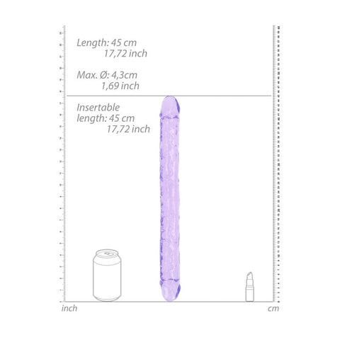 Shots Toys REALROCK Dual Delight 45cm Double Ended Dildo for Couples - Realistic Dildos