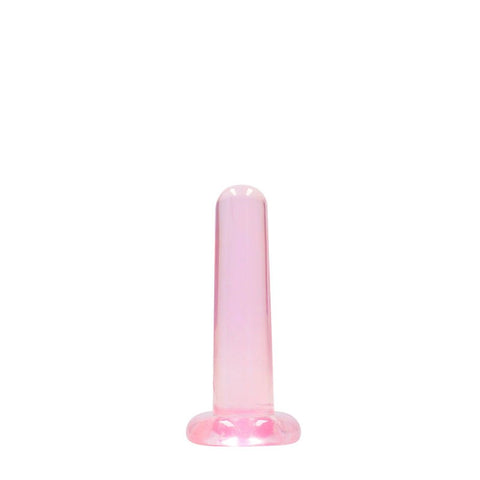 Shots Toys REALROCK Pleasure Wand Lifelike Suction Dildo 13.5cm Crystal Clear - Realistic Dildos