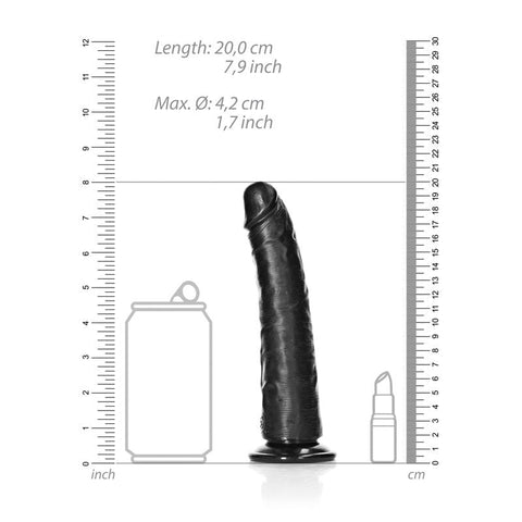 Shots Toys RELOCK Realistic Slim Dildo 18cm Waterproof Silicone Sex Toy - Realistic Dildos