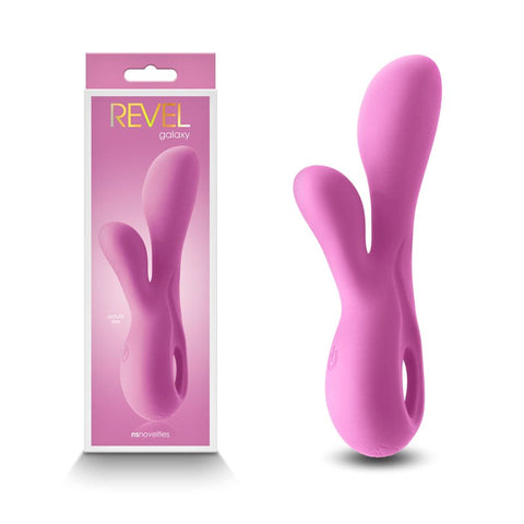 NS Novelties Cosmic Rapture Dual Stimulation Galaxy Rabbit Vibrator with 10 Patterns - Remote Control Vibrators