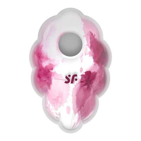 Satisfyer Cloud Dancer Air Pulse Silicone Clitoral Vibrator Dual Motor - Clit Ticklers and Pulsators