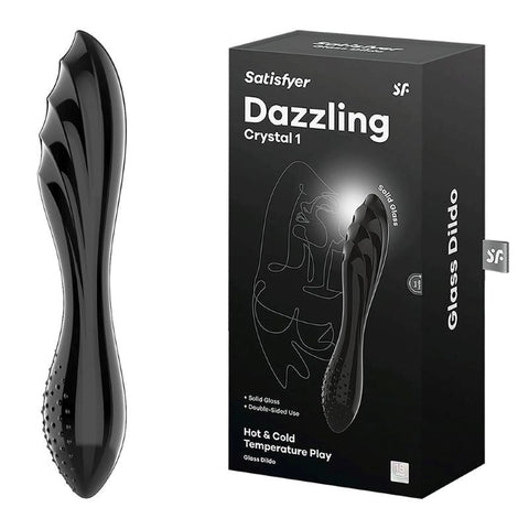Satisfyer Dazzling Crystal 1 G Spot Glass Dildo Premium Borosilicate - Glass Sex Toys