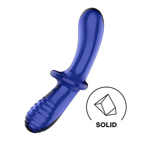 Satisfyer Double Crystal Anal and Vaginal Glass Dildo Dual Pleasure - Remote Control Vibrators