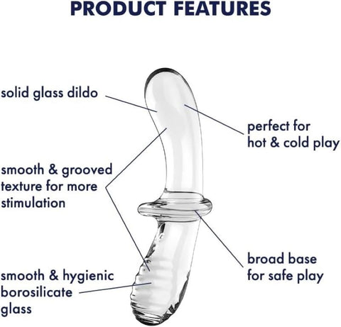 Satisfyer Double Crystal Anal and Vaginal Glass Dildo Dual Pleasure - Remote Control Vibrators