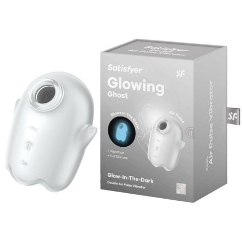 Satisfyer Glowing Ghost Waterproof Clitoral Vibrator with Dual Motors - Personal Massagers