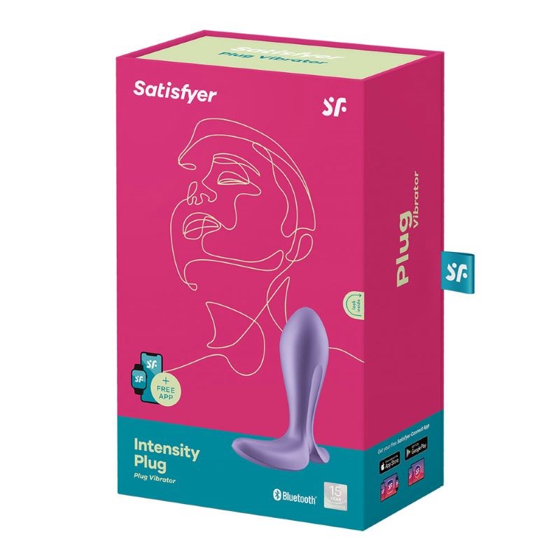 Satisfyer Intensity App Control Anal Butt Plug with Smart Vibrations - - Rabbit Vibrators