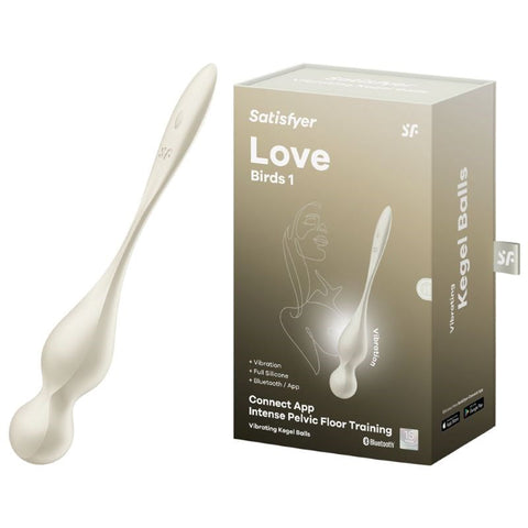 Satisfyer Love Birds 1 App Control Kegel Exercisers with Smart Vibration - Clit Ticklers and Pulsators