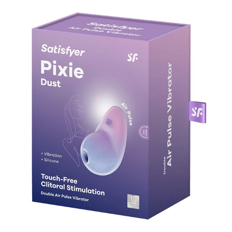 Satisfyer Pixie Dust Double Air Pulse Clitoral Vibrator with Dual Motors - - Clit Ticklers and Pulsators