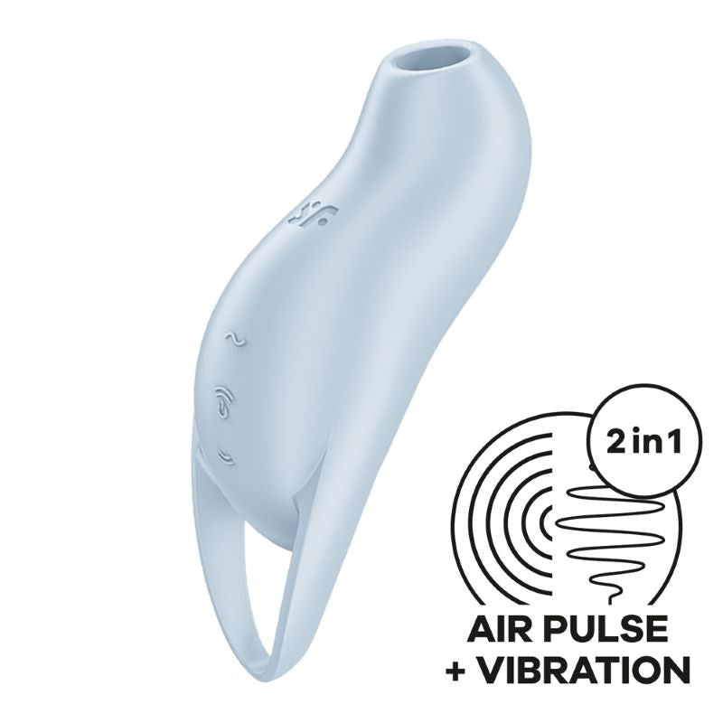 Satisfyer Pocket Pro 1 Dual Motor Clitoral Vibrator with Pressure Wave Tech - - Clit Ticklers and Pulsators