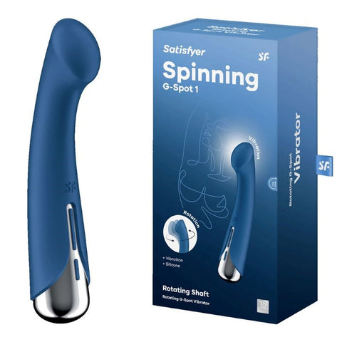 Satisfyer Spinning G Spot 1 Rotating Vibrating G Spot Sex Toy with Dual Action - Realistic Dildos