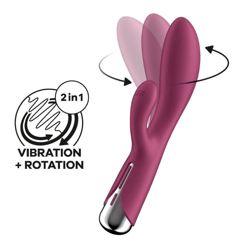 Satisfyer Spinning Rabbit 1 Multi Functions G Spot and Clitoral Stimulator - - Rabbit Vibrators