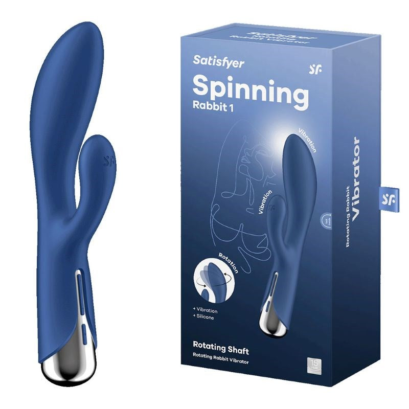 Satisfyer Spinning Rabbit 1 Multi Functions G Spot and Clitoral Stimulator - - Rabbit Vibrators