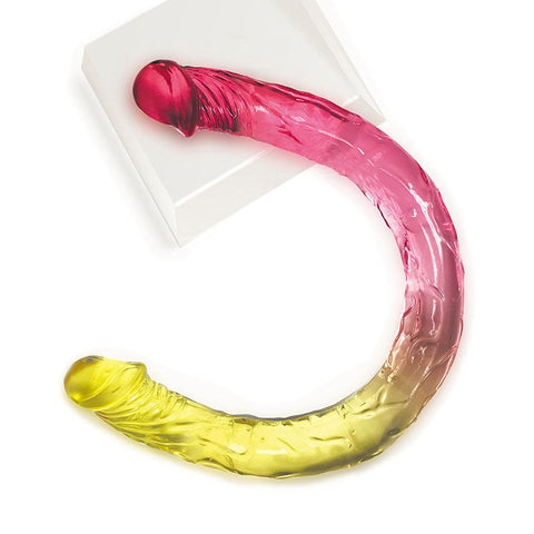 Icon Brands Shades 17 Inch Double Dong with Gradient Colors - Double Ender
