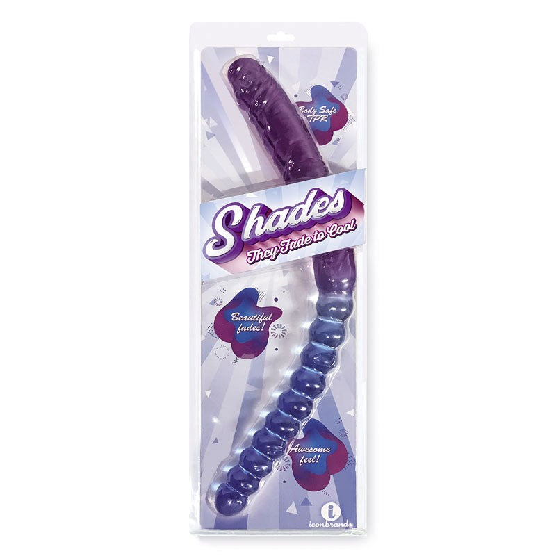 Icon Brands Shades 17 Inch Double Dong with Gradient Colors - Double Ender