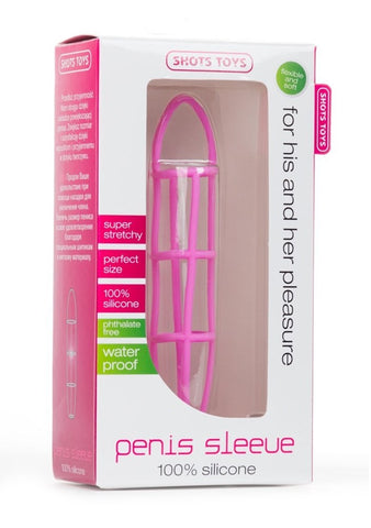 Shots Toys SHOTS Penis Sleeve Ridged Silicone Enhancement for Partners - Pumps, Extenders and Sleeves
