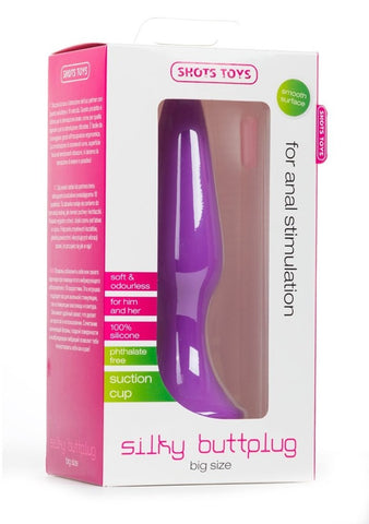Shots Toys Shots Silky Butt Plug Big Premium Silicone Anal Plug - Butt Plugs