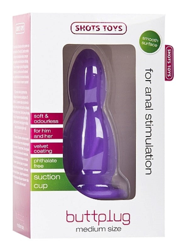 Shots Toys Buttplug Medium Size Premium Silicone Anal Plug - - Butt Plugs