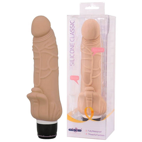 Seven Creations Silicone Classic 7.5 Inch Vibe Realistic Vibrator - Realistic Dildos