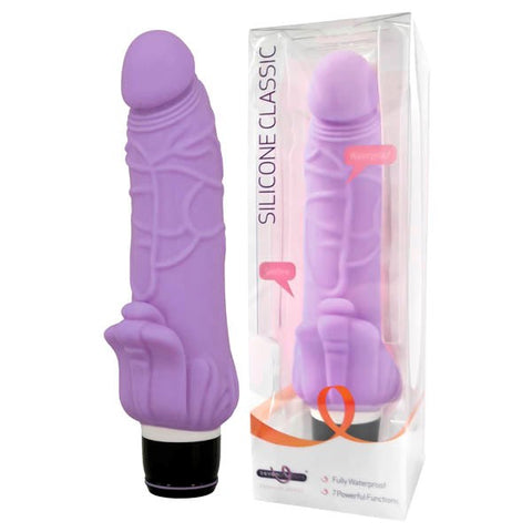 Seven Creations Silicone Classic 7.5 Inch Vibe Realistic Vibrator - Realistic Dildos