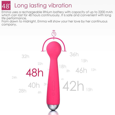 Svakom Emma Heating Magic Wand Vibrator with Constant Heat Function - Waterproof Vibrators