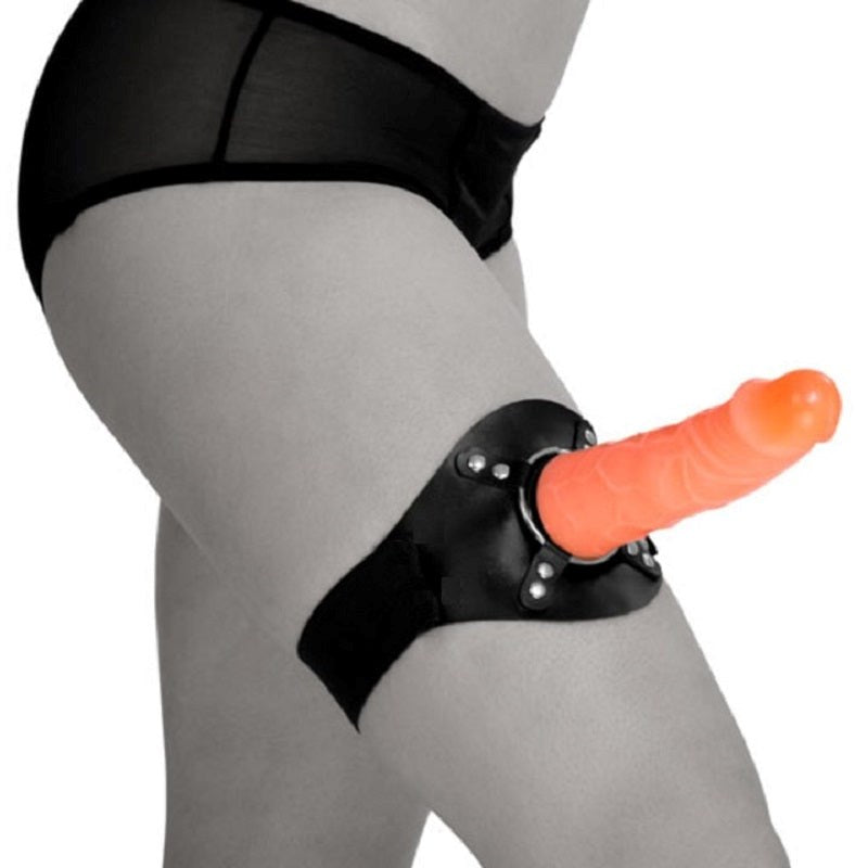 BDStyle Thigh Strap On with Removable Dildo Universal O Ring System - Steel Sex Toys