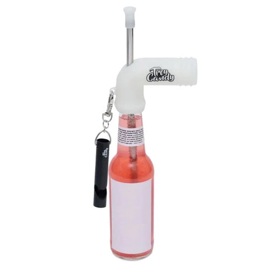 Troy Candy Pastel Snorkel Stainless Steel Drinking Tube with Bottle Opener - - Strap On Sextoys