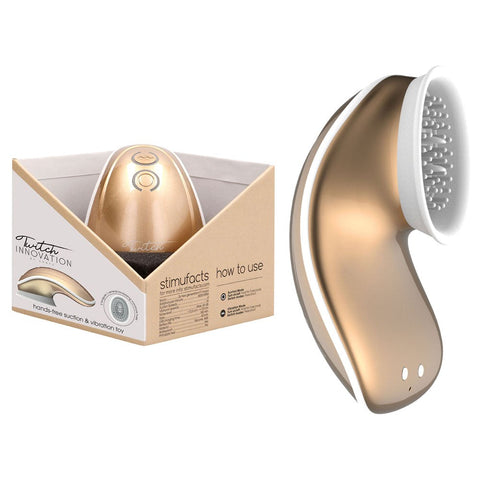 Shots Toys Twitch 1 Hands Free Suction Vibrator for Clitoral Stimulation - Clit Ticklers and Pulsators