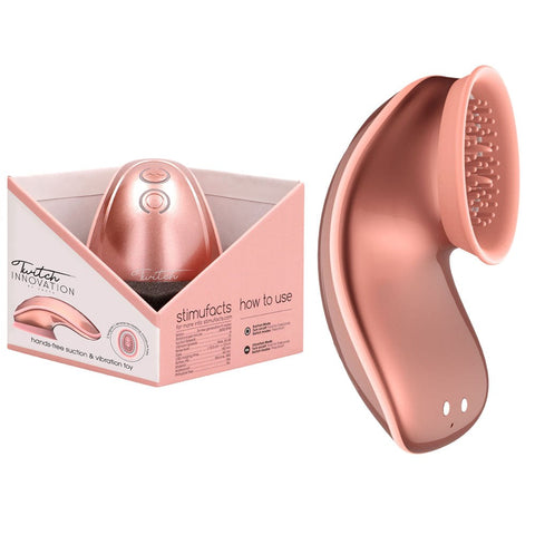 Shots Toys Twitch 1 Hands Free Suction Vibrator for Clitoral Stimulation - Clit Ticklers and Pulsators