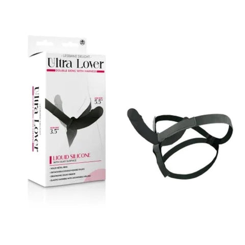 NANMA Corporation Ultra Lover Double Dong with Harness Premium Silicone - Realistic Dildos
