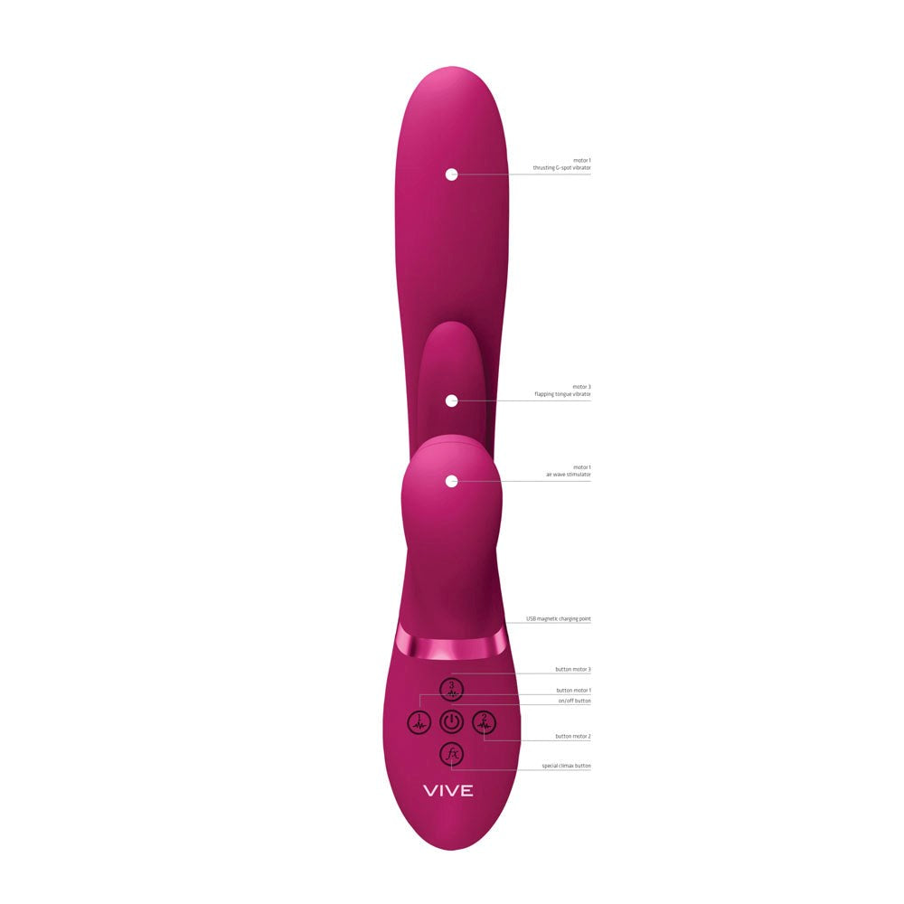 Shots Toys VIVE Ena Three Motor Vibrator with 1000 Custom Settings - - G-Spot Vibrators