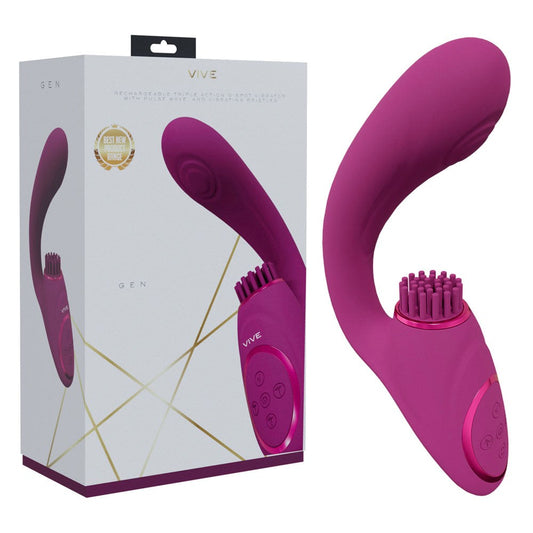 Shots Toys Vive Gen Triple Motor G Spot Vibrator Sensational Bliss - - Clit Ticklers and Pulsators