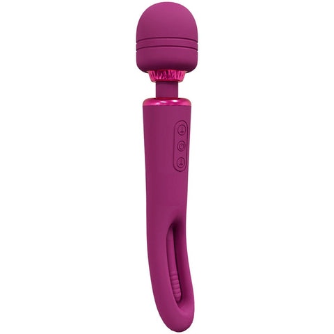 Shots Toys VIVE Kiku Flapping Tongue and Vibrating Wand Dual Stimulation - Body Wands