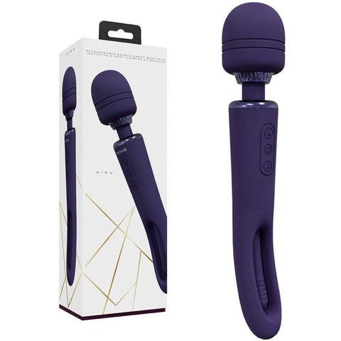 Shots Toys VIVE Kiku Flapping Tongue and Vibrating Wand Dual Stimulation - Body Wands
