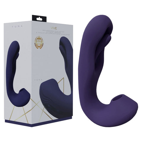 Shots Toys VIVE Yuna Flapping Vibrator for Clitoral and Vaginal Pleasure - Strap On Sextoys