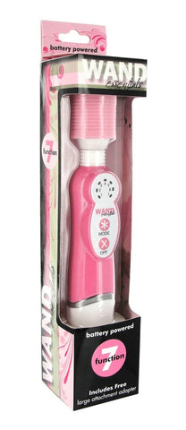 XR Brands Wand Essentials 7 Function Wand Cordless Clitoral Vibrator - Personal Massagers