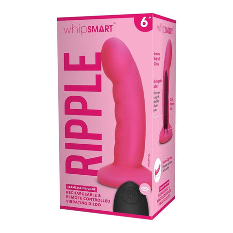 Xgen Products WhipSmart 6 Rechargeable Ripple Vibrating Dildo Discreet Pleasure - Body Wands