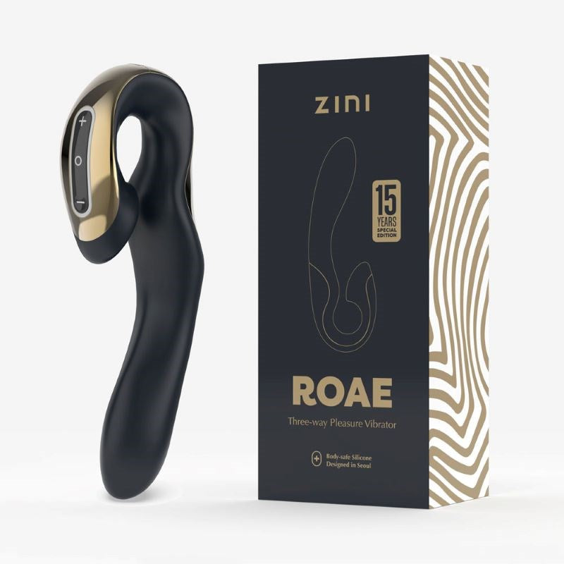 Zini Roae Special Edition Triple Stimulation Vibrator with Remote Control - - G-Spot Vibrators