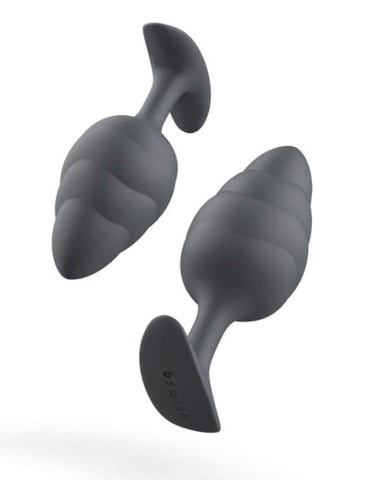 B Swish Bfilled Basic Wave Weighted Anal Plug with Free Floating Ball - Body Stockings