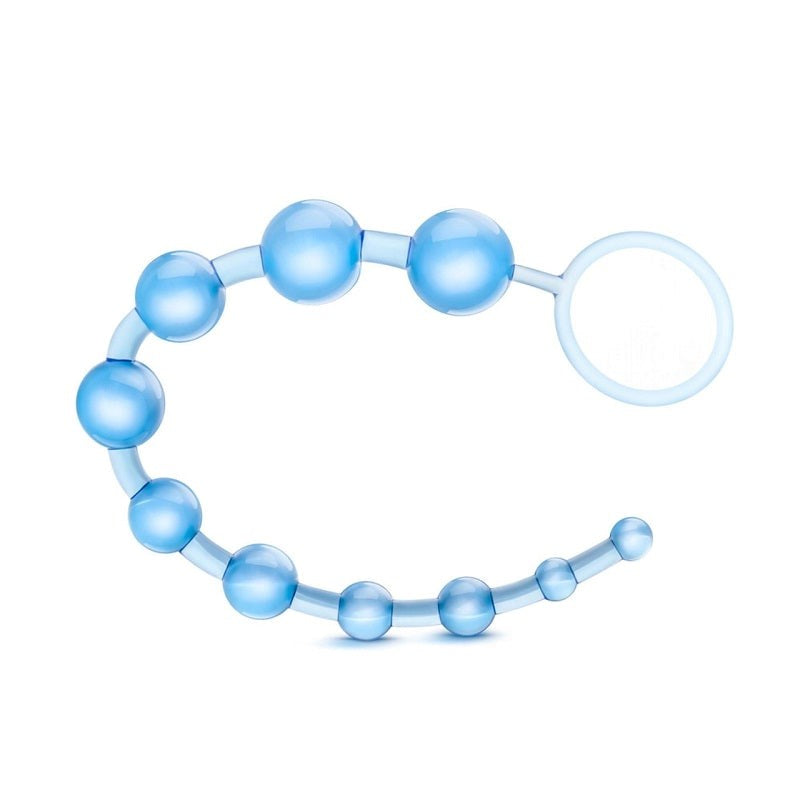Blush Novelties B Yours Basic Beads Anal Play Sex Toy with Graduated Beads - - Anal Beads and Balls