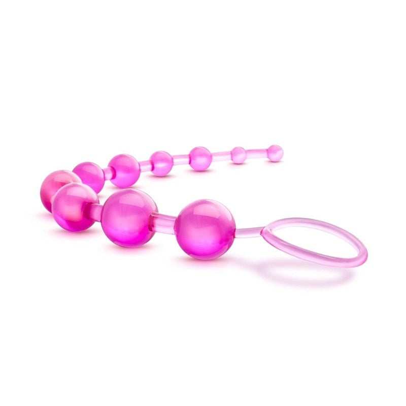 Blush Novelties B Yours Basic Beads Anal Play Sex Toy with Graduated Beads - - Anal Beads and Balls