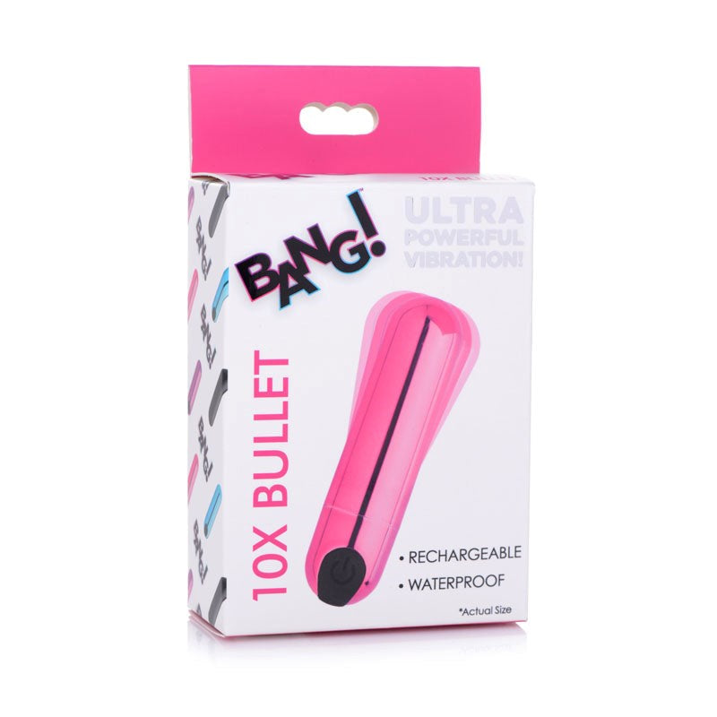 XR Brands Bang! 10X Bullet Discreet Powerful and Ready for Satisfaction - - Bullet Vibrators