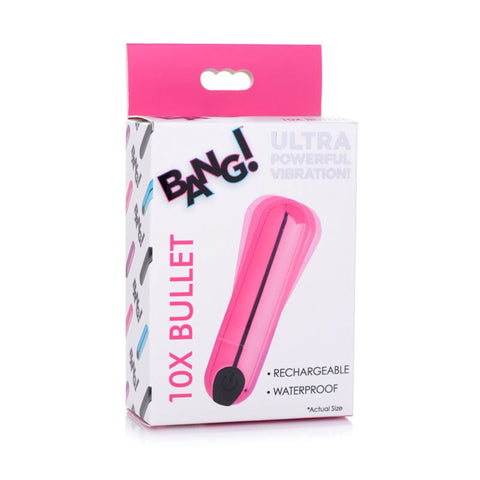 XR Brands Bang! 10X Bullet Discreet Powerful and Ready for Satisfaction - Bullet Vibrators