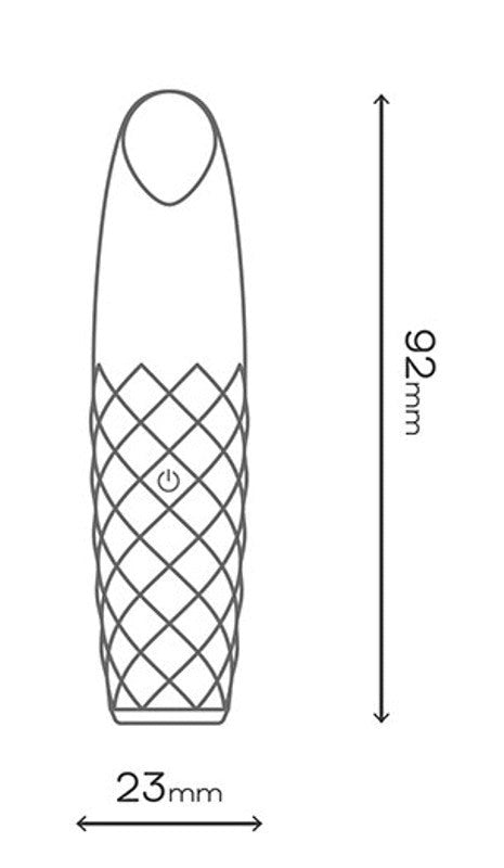 Evolved Diamonds by Playful The Princess Rechargeable Bullet Vibrator - - Steel Sex Toys