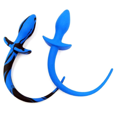 BDStyle Dog Tail Silicone Butt Plug with Realistic Tail Design - Butt Plugs